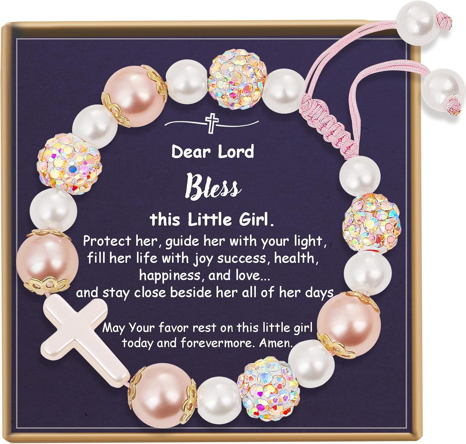 Sereney Preschool Kindergarten Graduation Gift for Girls, Birthday Gifts for Mom Grandma Daughter 1st New Mom Sister Step Mother, Pearl Bracelet as Beaded Bracelets for Wife Girlfriend Best Friends