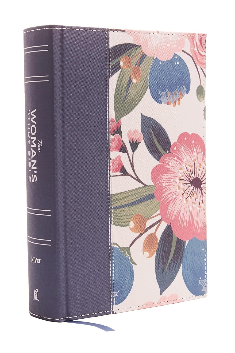 NIV, The Woman’s Study Bible, Cloth over Board, Blue Floral, Full-Color, Red Letter: Receiving God’s Truth for Balance, Hope, and Transformation