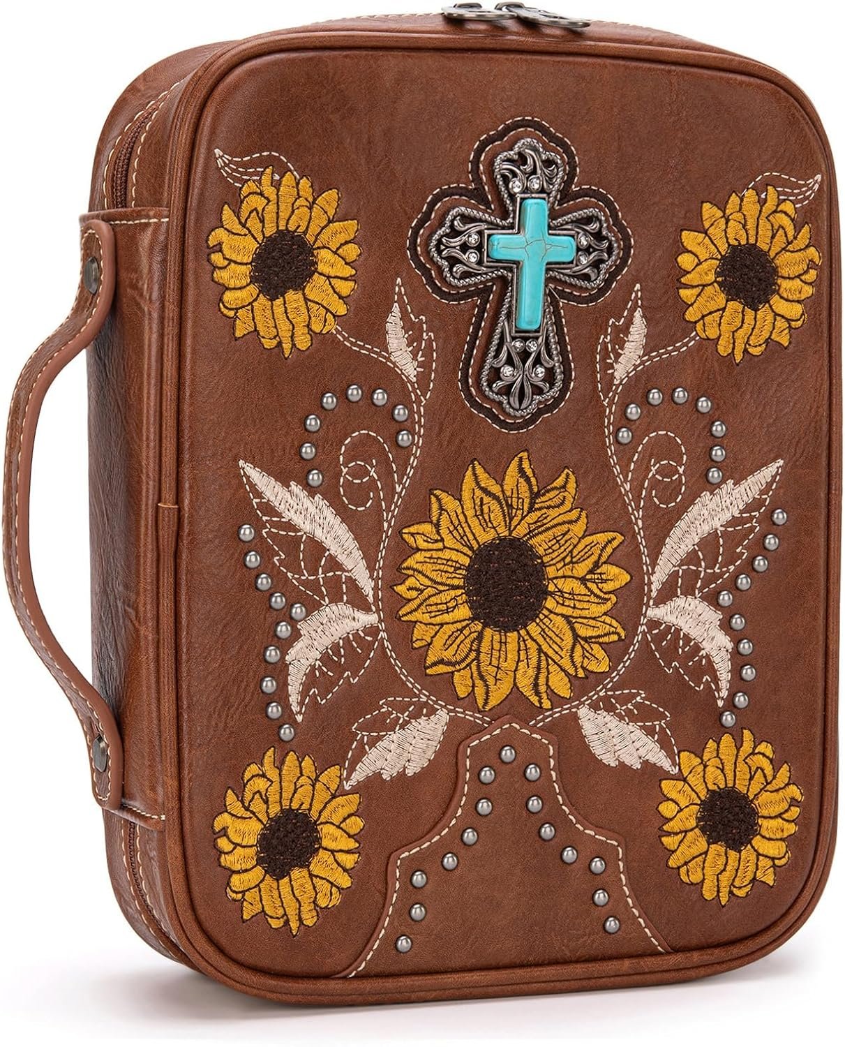 Montana West Western Style Embroidered Bible Covers for Women Men Book Carrying Case Church Bag Outdoor Bible Protective