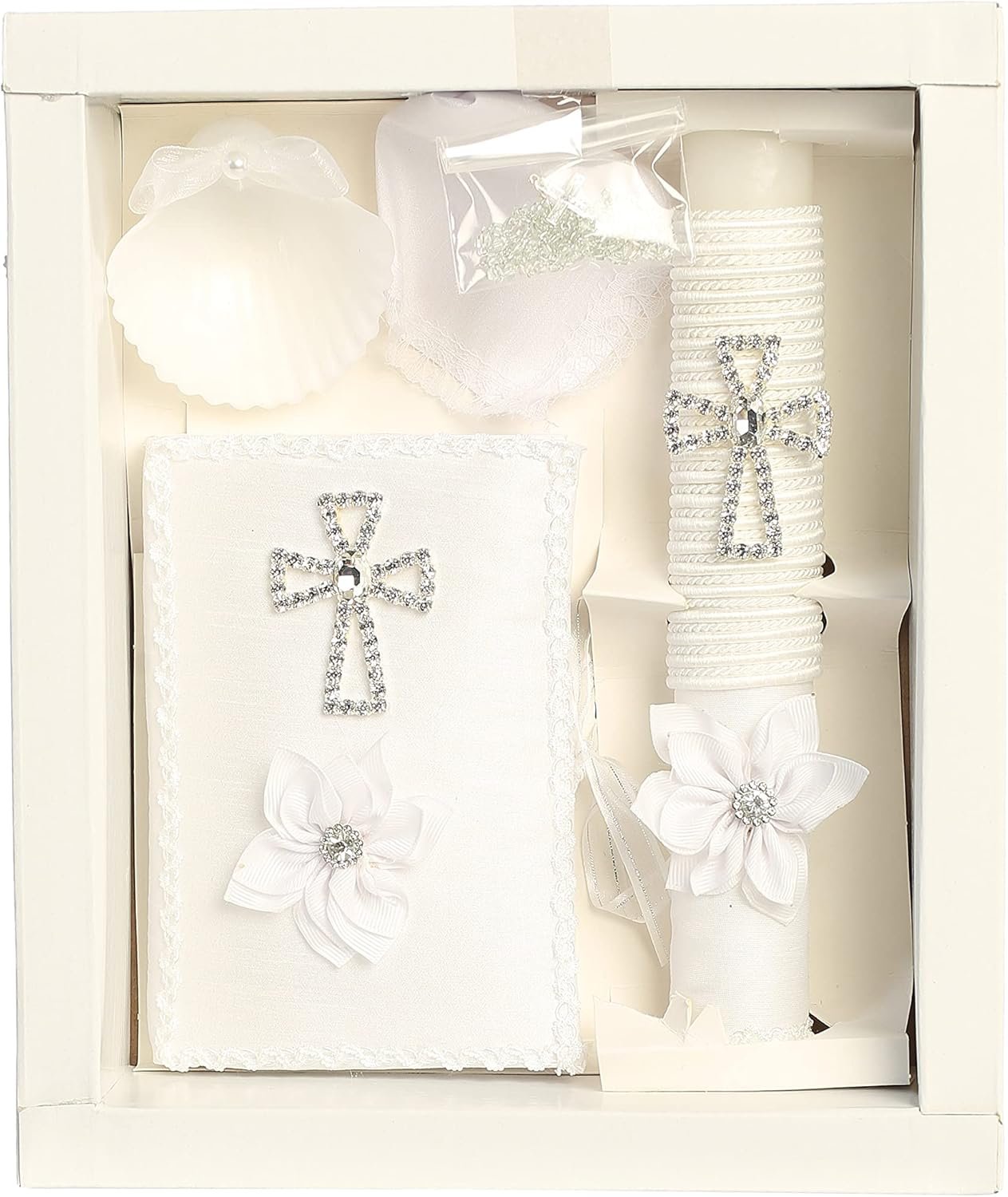 Baptismal Candles kit Bible Sets Girls boy Decorations Candle Baptism Candle Set Girl Catholic Baptism Candle Set for Boys