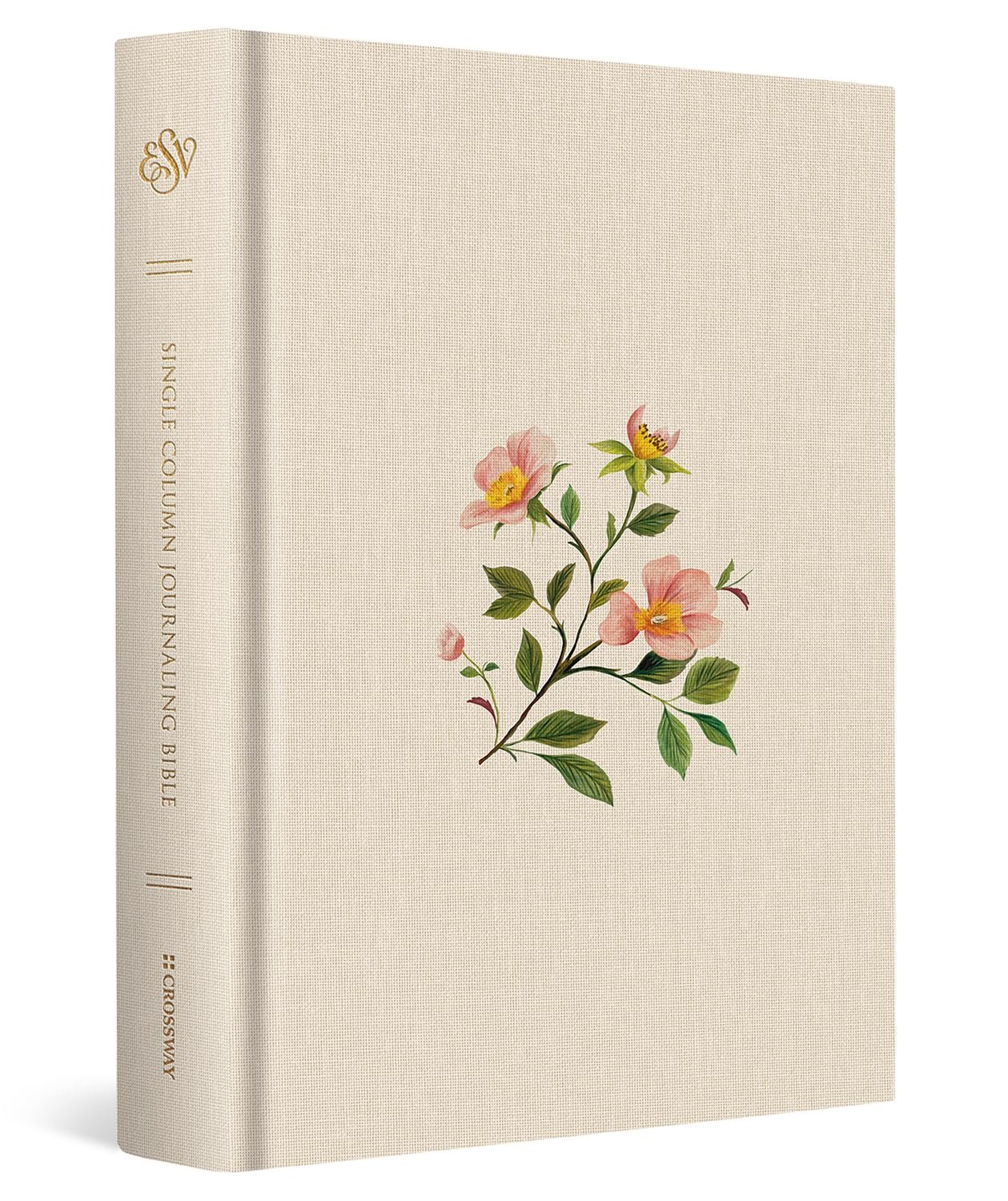 ESV Single Column Journaling Bible (Cloth over Board, Rosehip Design): Holy Bible, English Standard Version