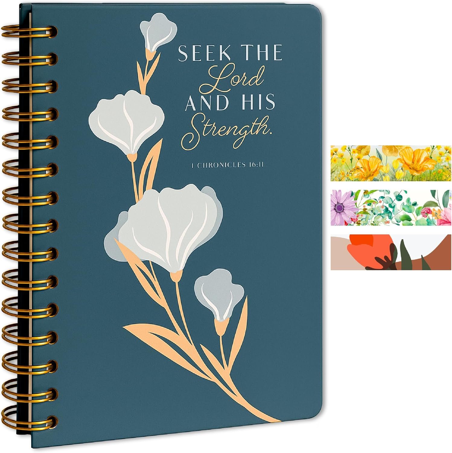 Christian Journal for Women – Christian Gifts Notebook with Scripture, Spiral Faith Journal for Devotionals and Journaling, Inspirational Writing Notebook for Bible Study, 140 Pages, Easter Gifts