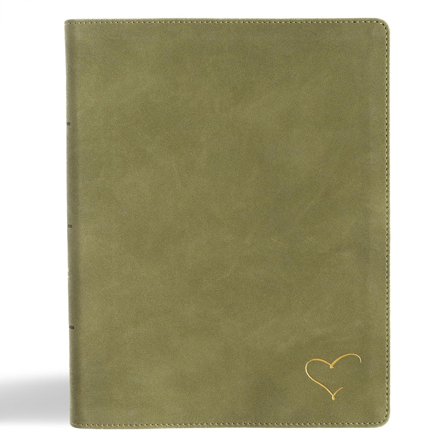 CSB Notetaking Bible, Revive Our Hearts Edition, Sage SuedeSoft LeatherTouch, Black Letter, Wide Margins, Journaling Space, Single-Column, Reading Plan, Prayer Prompts, Easy-to-Read Bible Serif Type