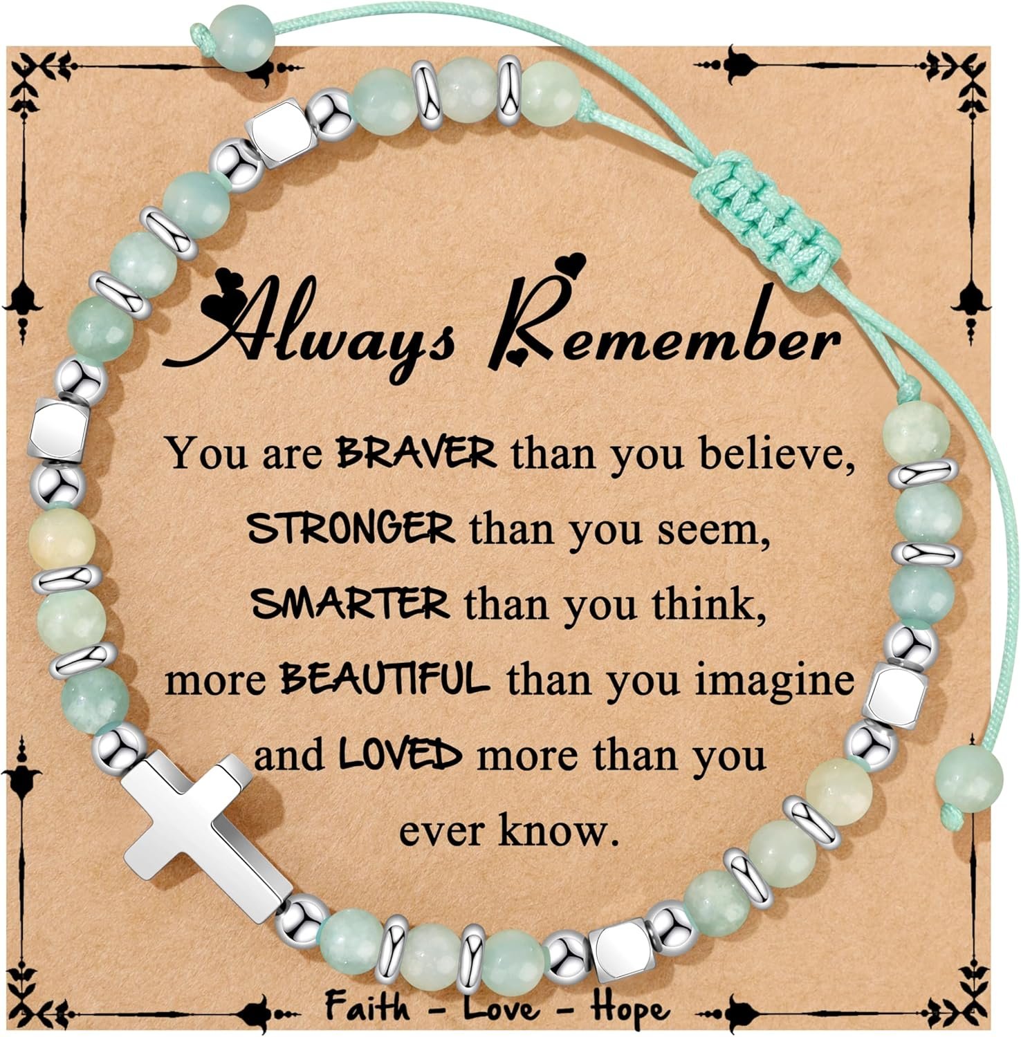 Gifts for Teen Trendy Stuff Natural Stone Bracelets Teen Birthday Gifts Cute Teenager Jewelry for Back to Scool East Christmas Gifts