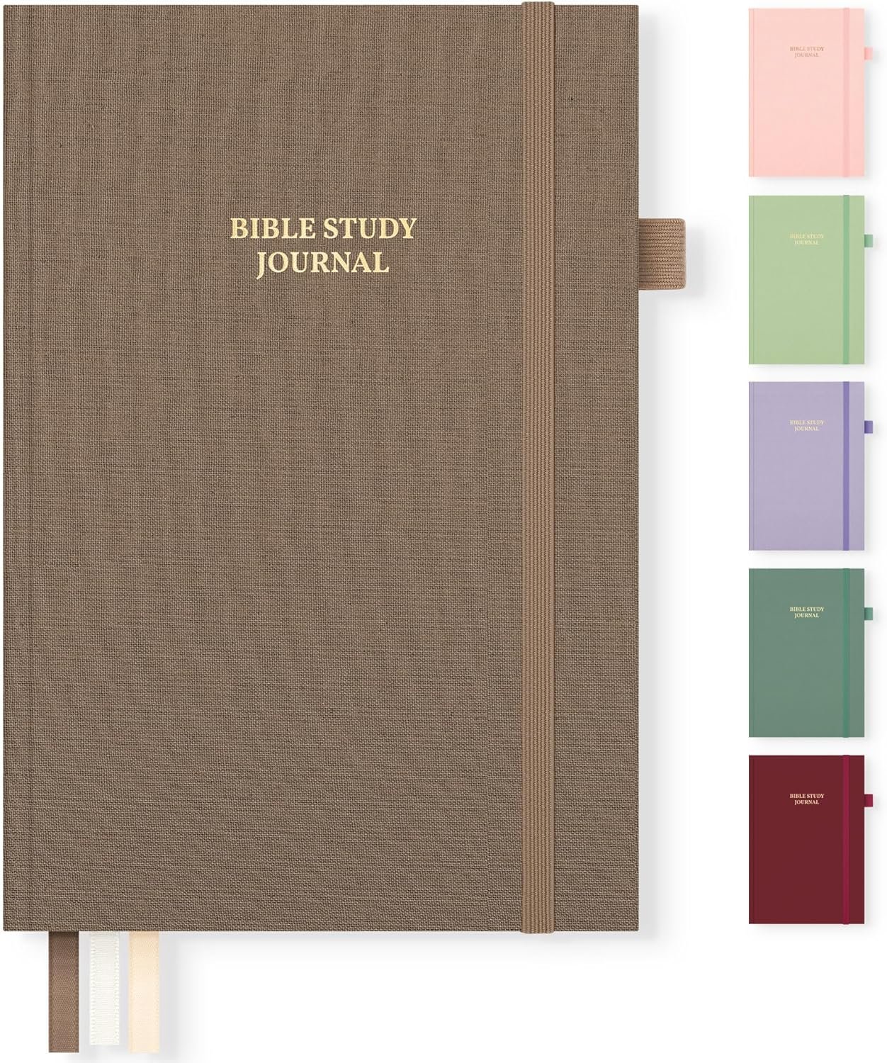 Bible Study Journal for Women & Men, Church Notes Prayer Journal Bible Notebook for Note Taking, Bible Study Guide/Supplies/Gifts/Accessories (Brown, A5 (5.8″ x 8.3″))