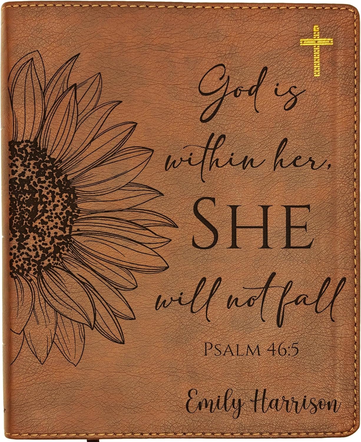 Personalized NIV Journaling Bible | New International Version | Custom Engraved Name | Easy-to-read Study Bible | Christian Gift for Men, Women, and Kids