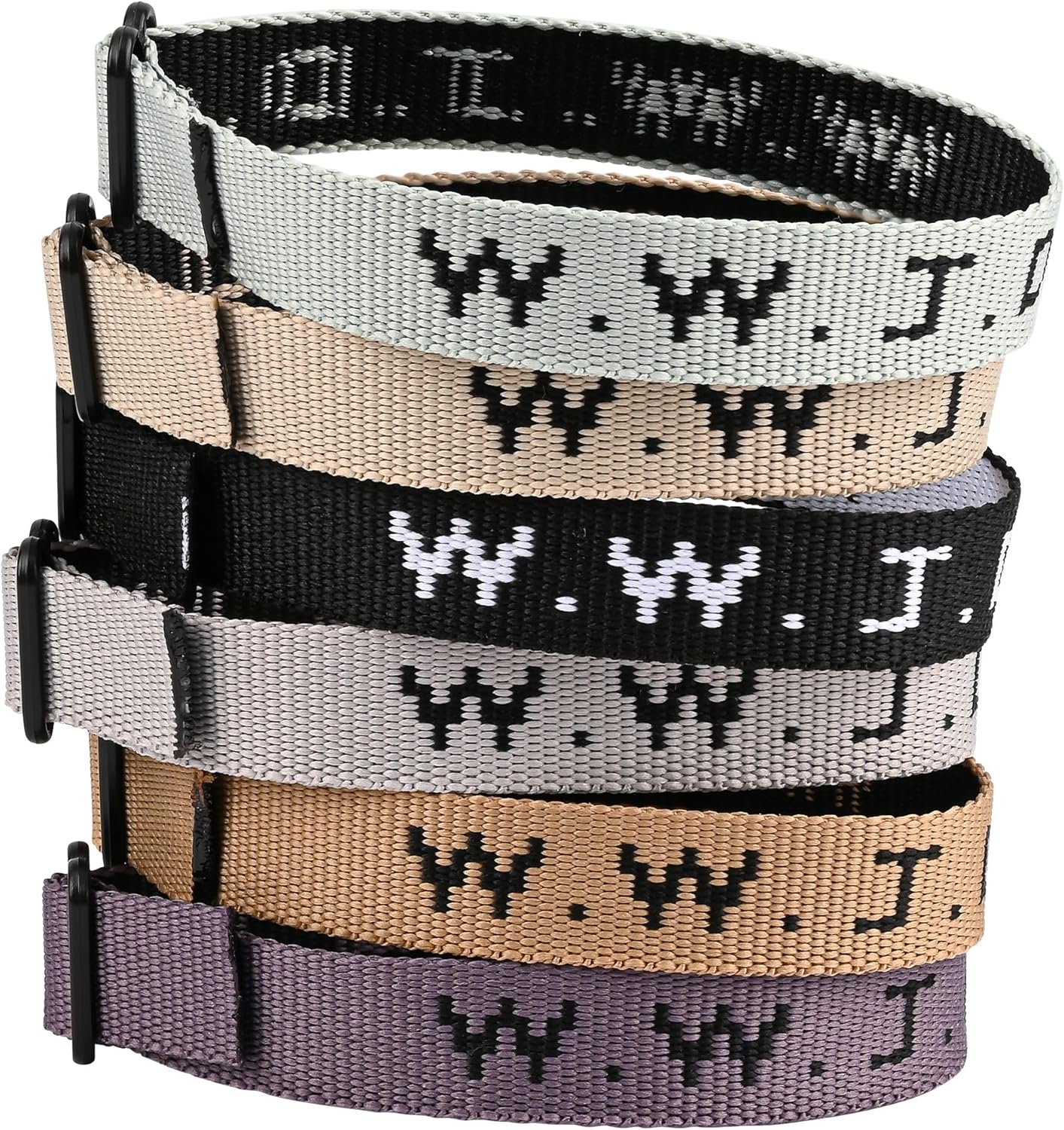 WWJD Bracelet Pack for Women Men, Christian Jesus Gifts Wristbands, Adjustable WWJD Bracelets Bulk What Would Jesus Do Bracelet