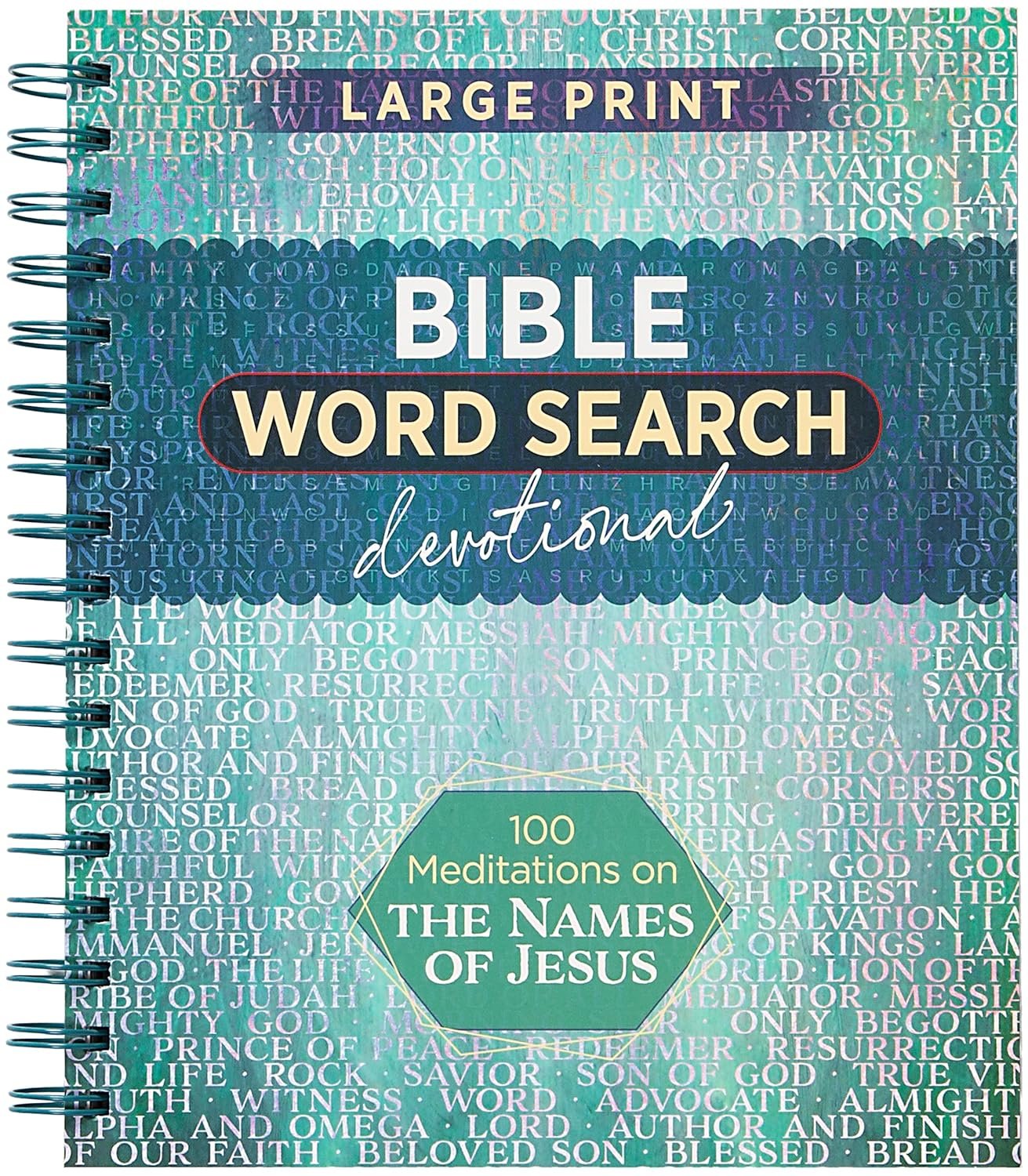 100 Meditations on the Names of Jesus: Bible Word Search Devotional