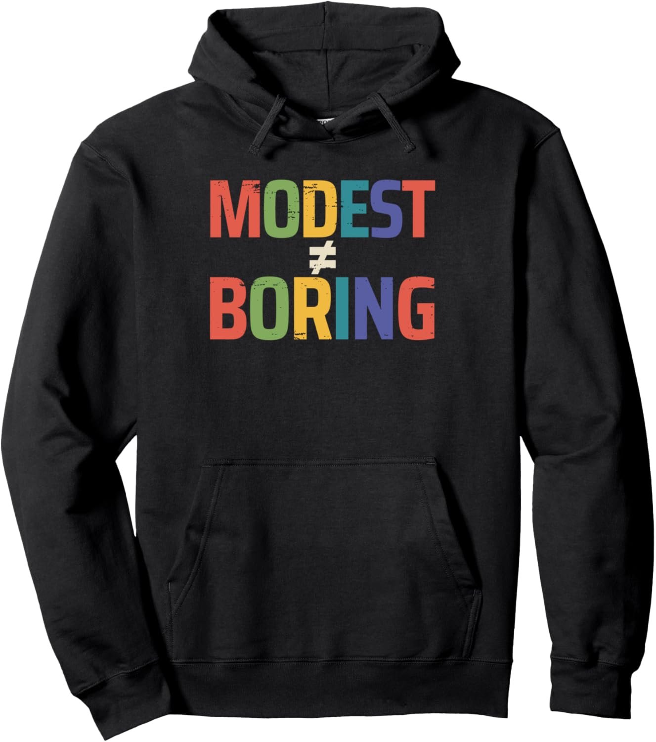 Modest Is Not Boring Holy Girl Christian Modesty Neutral Pullover Hoodie