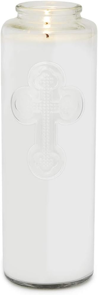Root Candles Prayer Candles Clear Glass Devotional 7-Day Prayer Candle, 1-Count, 1-Count, Meditation