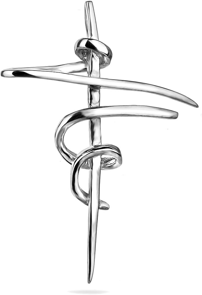 SALE! Cross Sterling Silver 925 Pendant Minimalistic Design Religious Unisex Jewelry
