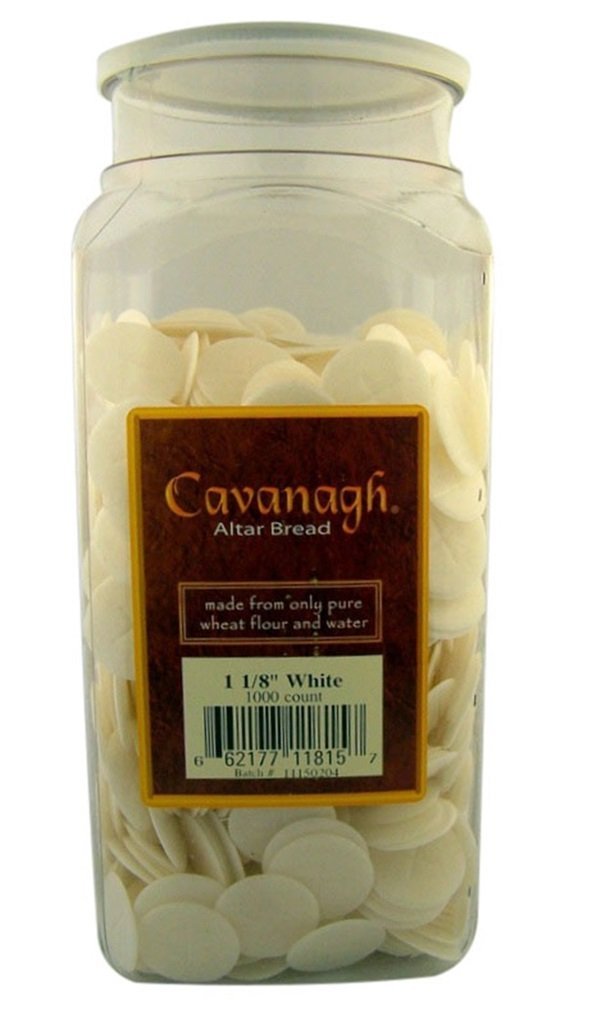 Cavanagh Altar Bread – 1 1/8″ White – 1000/Container
