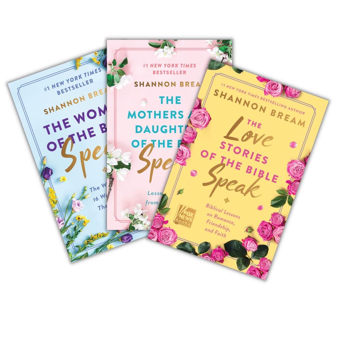 The Women of the Bible Speak + The Mothers and Daughters of the Bible Speak + The Love Stories of the Bible Speak, 3 Book Bundle Set by Shannon Bream Product Bundle Shannon Bream; 978-0063046597 9780063046597 0063046598; 978-0063225886 9780063225886 0063225883 and 978-0063226050 9780063226050 0063226057 Product Bundle