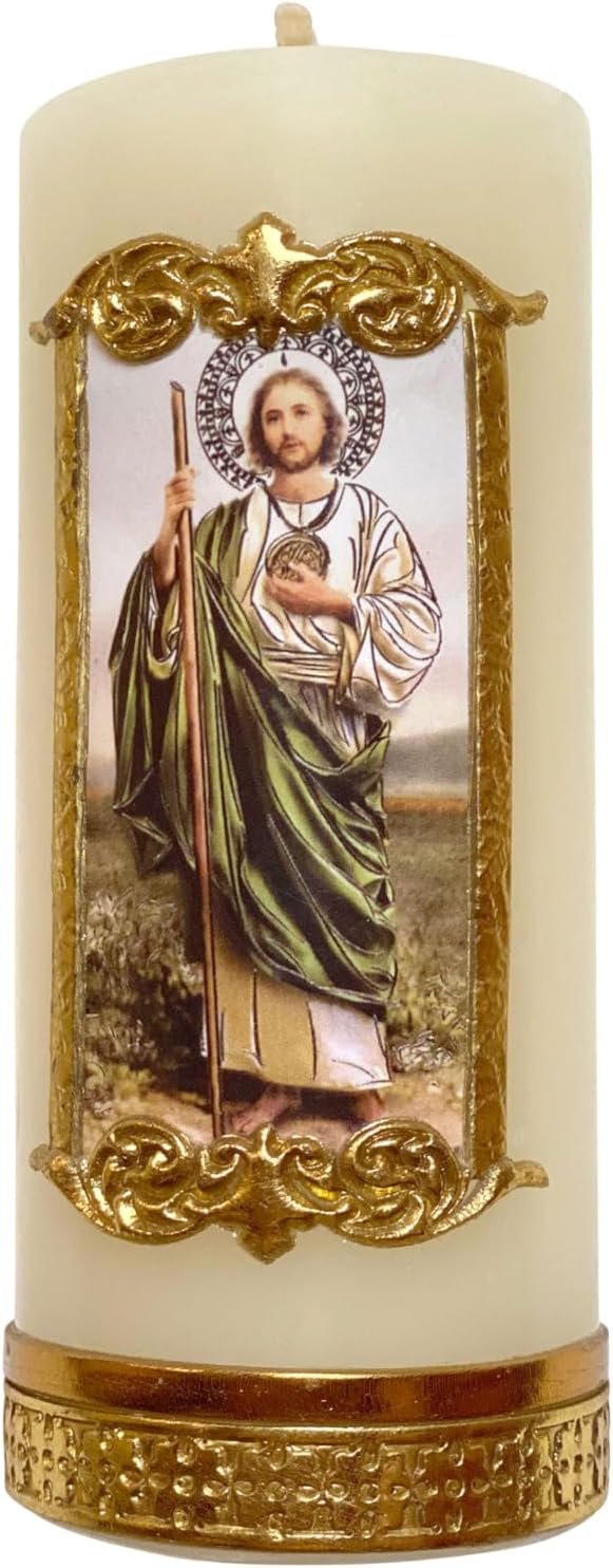 Small San Judas Tadeo Candle Jude The Apostle Money Problems Prayer Cirio Vela de San Juditas