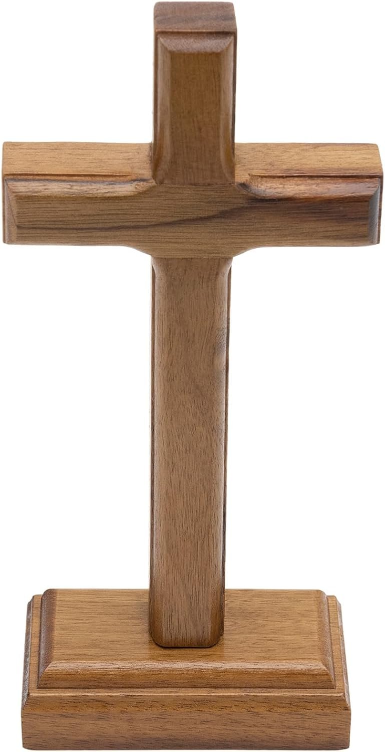 Intercession Standing Wooden Cross Wall Art (5 inch)