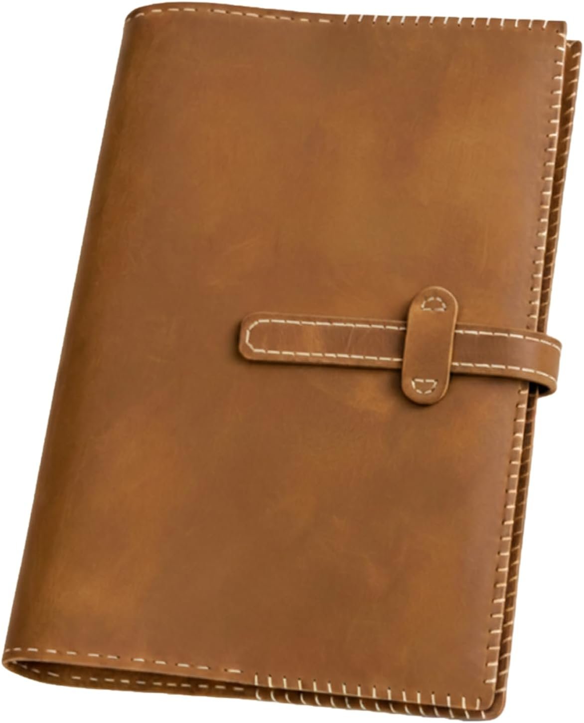 Genuine Crazy Horse Leather Bible Cover for Men and Women, Brown Handcrafted Leather Bible Case, Fits 9.7×6.7×1.5 Inch