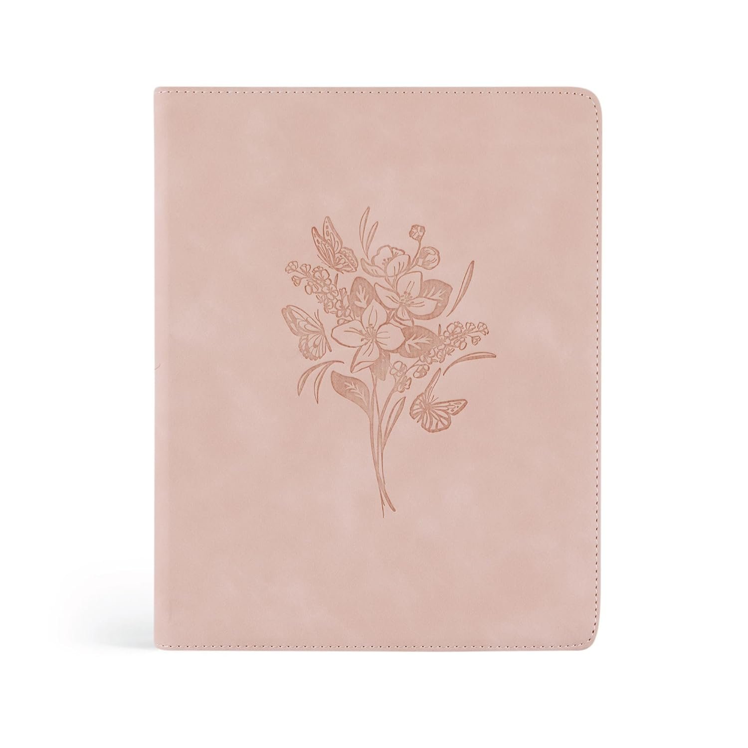Hosanna Revival Pink Bible for Women — NLT Journaling & Study Bible with Wide Margins, Pink Leather-like Floral Cover, New Living Translation Notetaking Bible – Title: Shiloh Theme