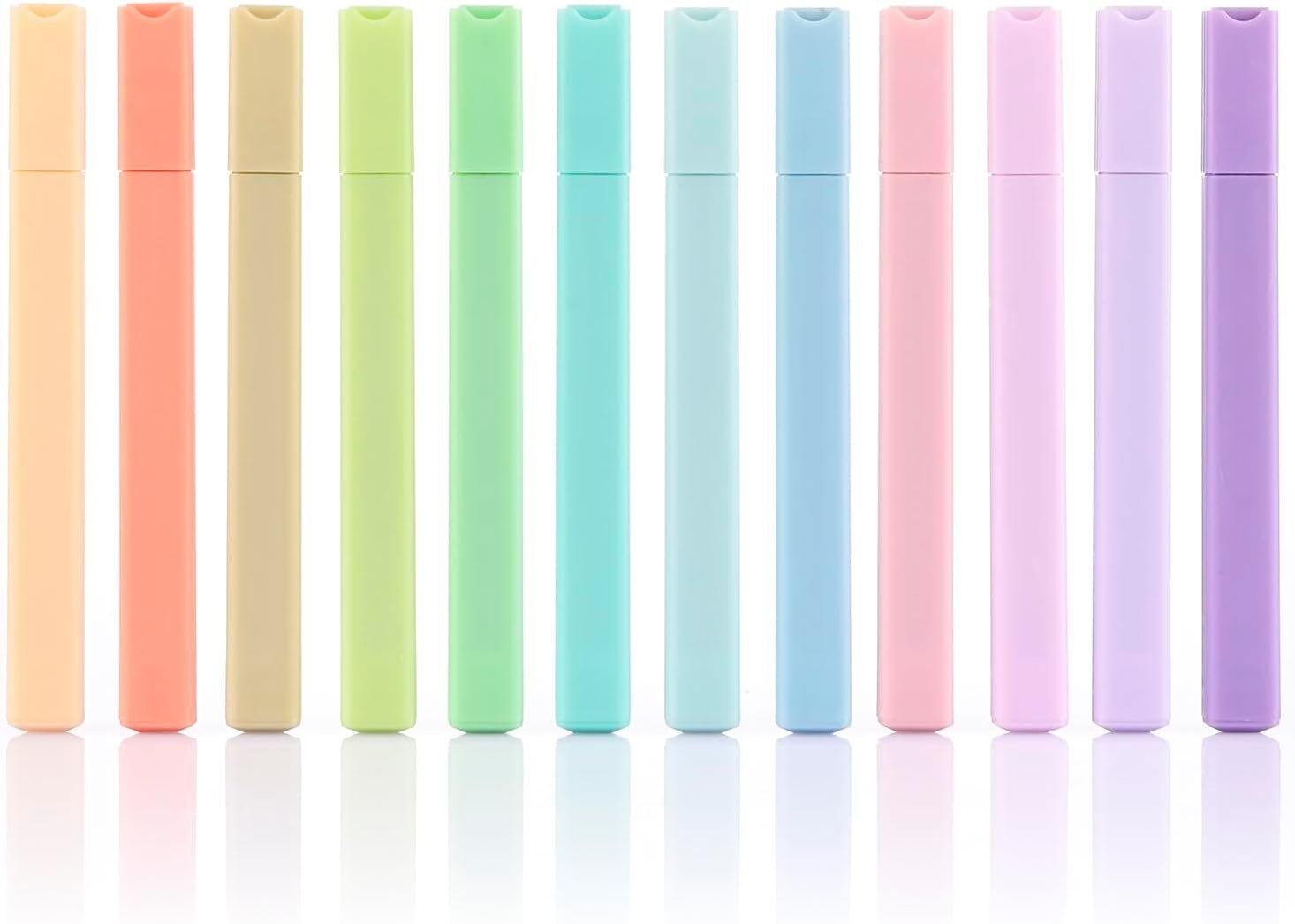 konket- Aesthetic Bible Highlighters No Bleed, Cute Pastel Highlighters, 12 pcs Chisel Tip