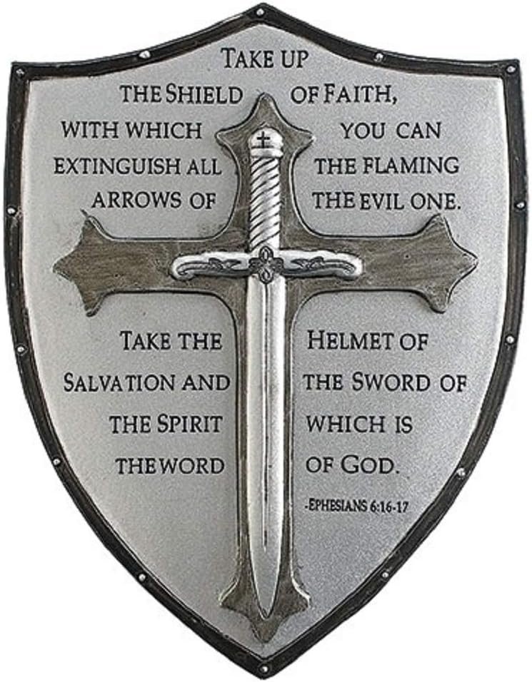 Roman Giftware Inc., Inspirational Armour of God Collection, 6.5″ H Armor of GOD Wall Plaque,Religious, Inspirational, Durable (1x5x6)