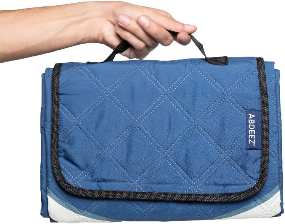 ABDEEZ Salah Trek Travel Prayer Mat – Foldable Janamaz for Adults & Kids – Portable Muslim Mat for Namaz, Hajj, Umrah, Outdoor, Camping, Gift Use – Lightweight & Compact