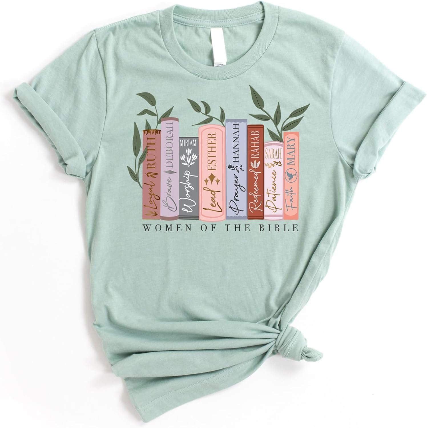 Love in Faith | Women of The Bible Short Sleeve | Christian T-Shirts for Women | Faith-Based Apparel | Christian Gifts