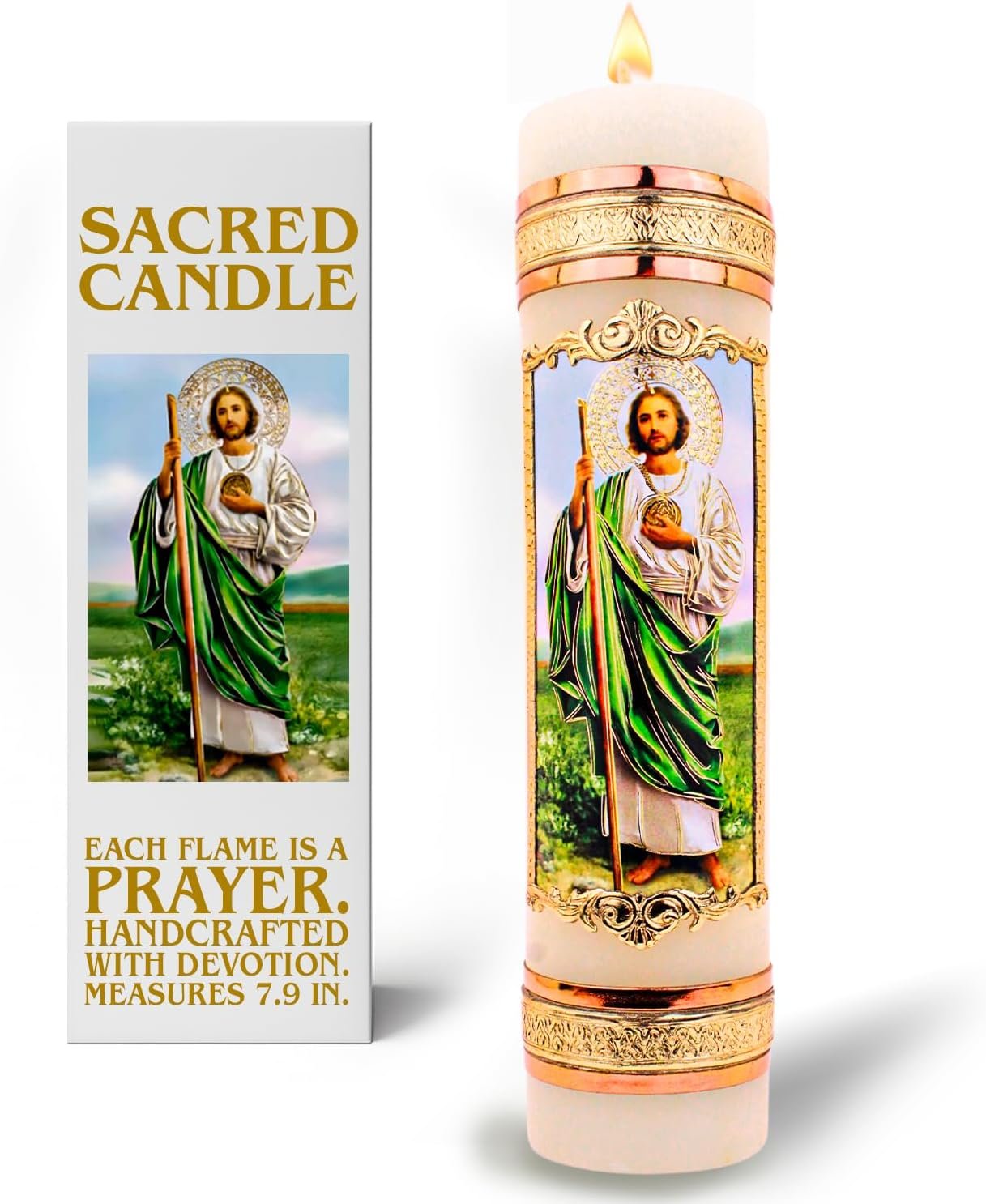 The Magnificient Prayer Candles Collection – Our Lady of Guadalupe Religious Candles – Catholic Candle cirios religiosos catolicos Jesus Candle st Jude – veladoras mexicanas velas para bautizo