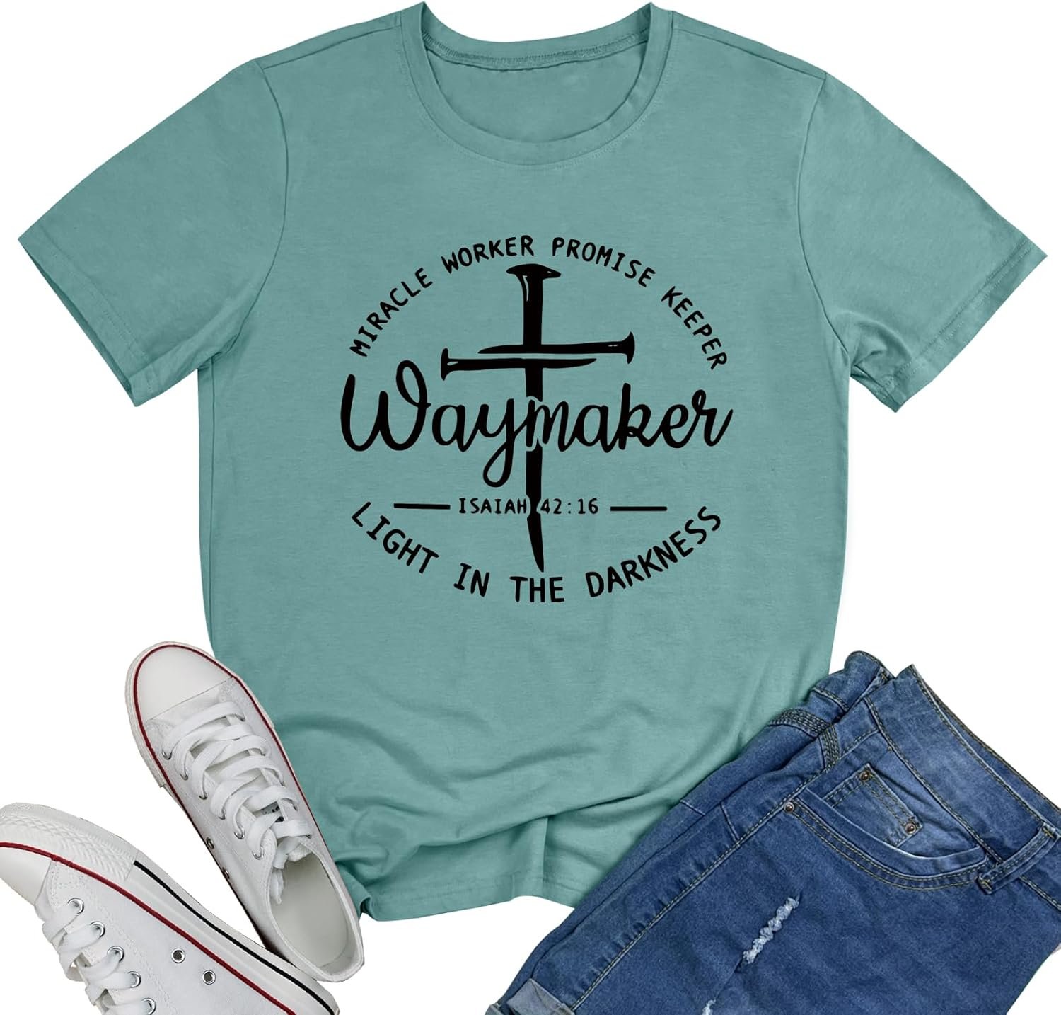BLACKMYTH Graphic T-Shirts for Women Faith Shirts for Women