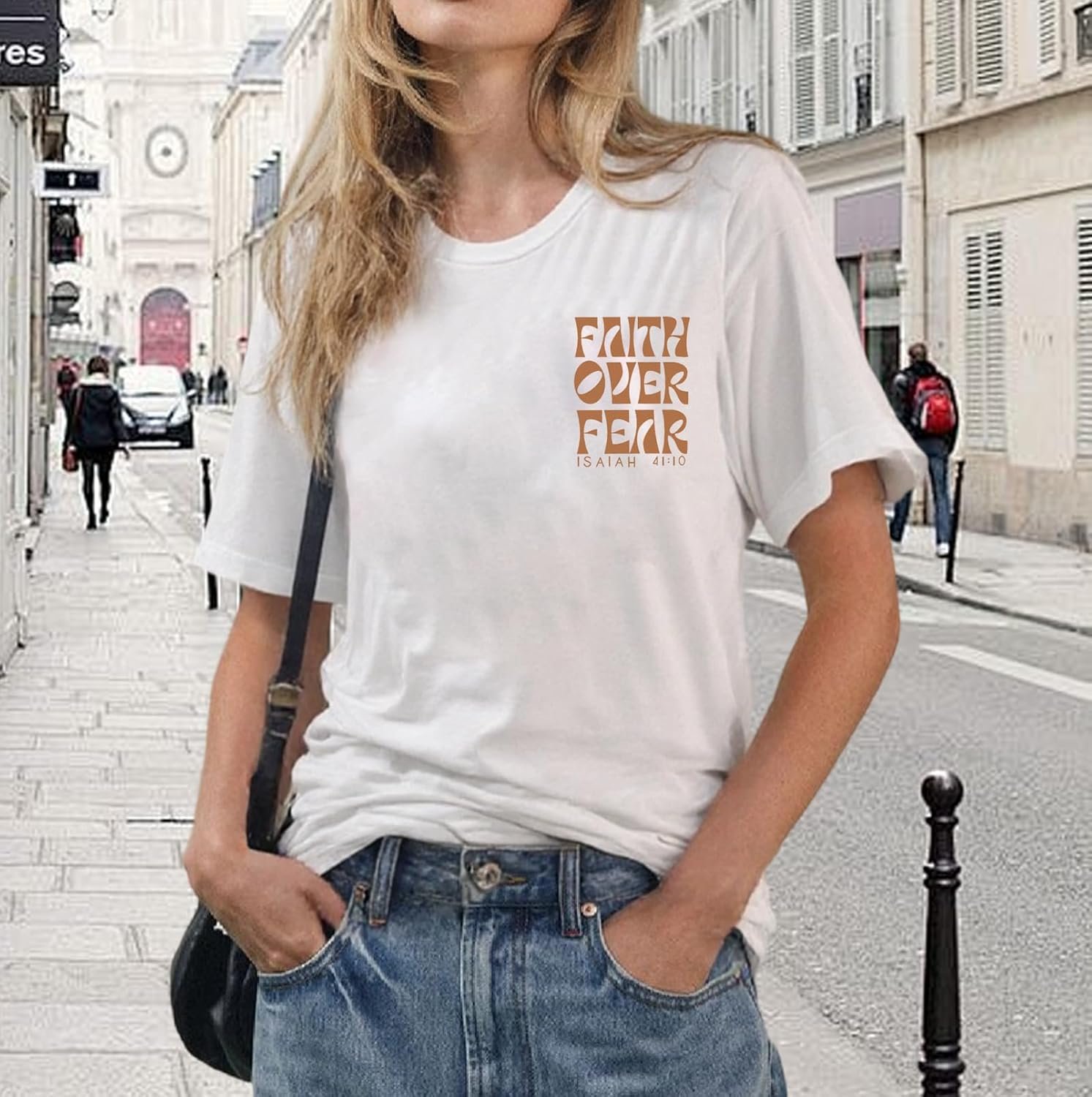 Graphic Printed T Shirt for Women Casual Crew Neck Short Sleeve Tee Top Loose Fit for Travel Streetwear Daily Outfit Wear