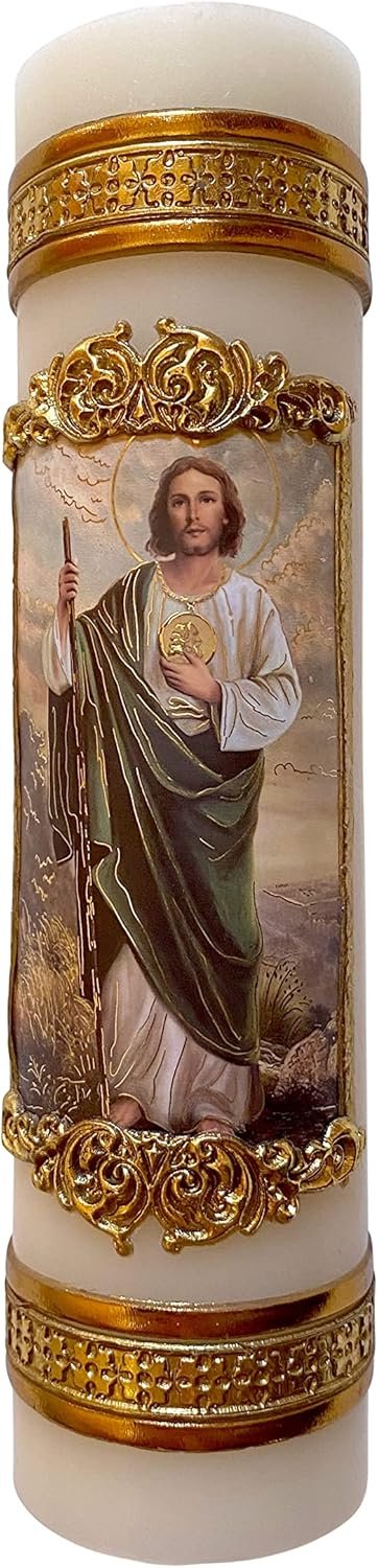 San Judas Tadeo Candle Jude The Apostle Difficult Situations Prayer Cirio Vela de San Juditas