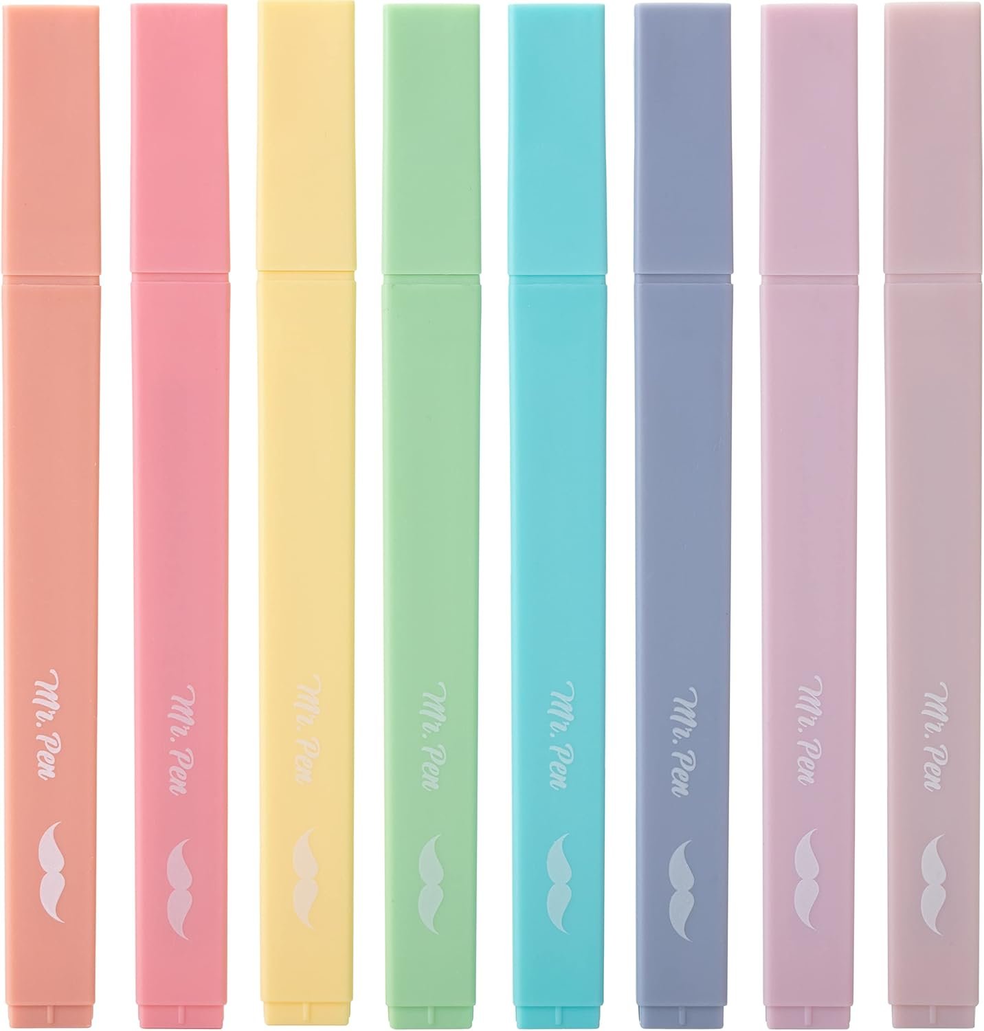 Mr. Pen- Aesthetic Highlighters No Bleed, 8 Pack, Candy Colors, Chisel Tip, Cute Highlighters Assorted Colors for Journaling, Highlighting, Underlining, Fast Dry, Back to School Supplies