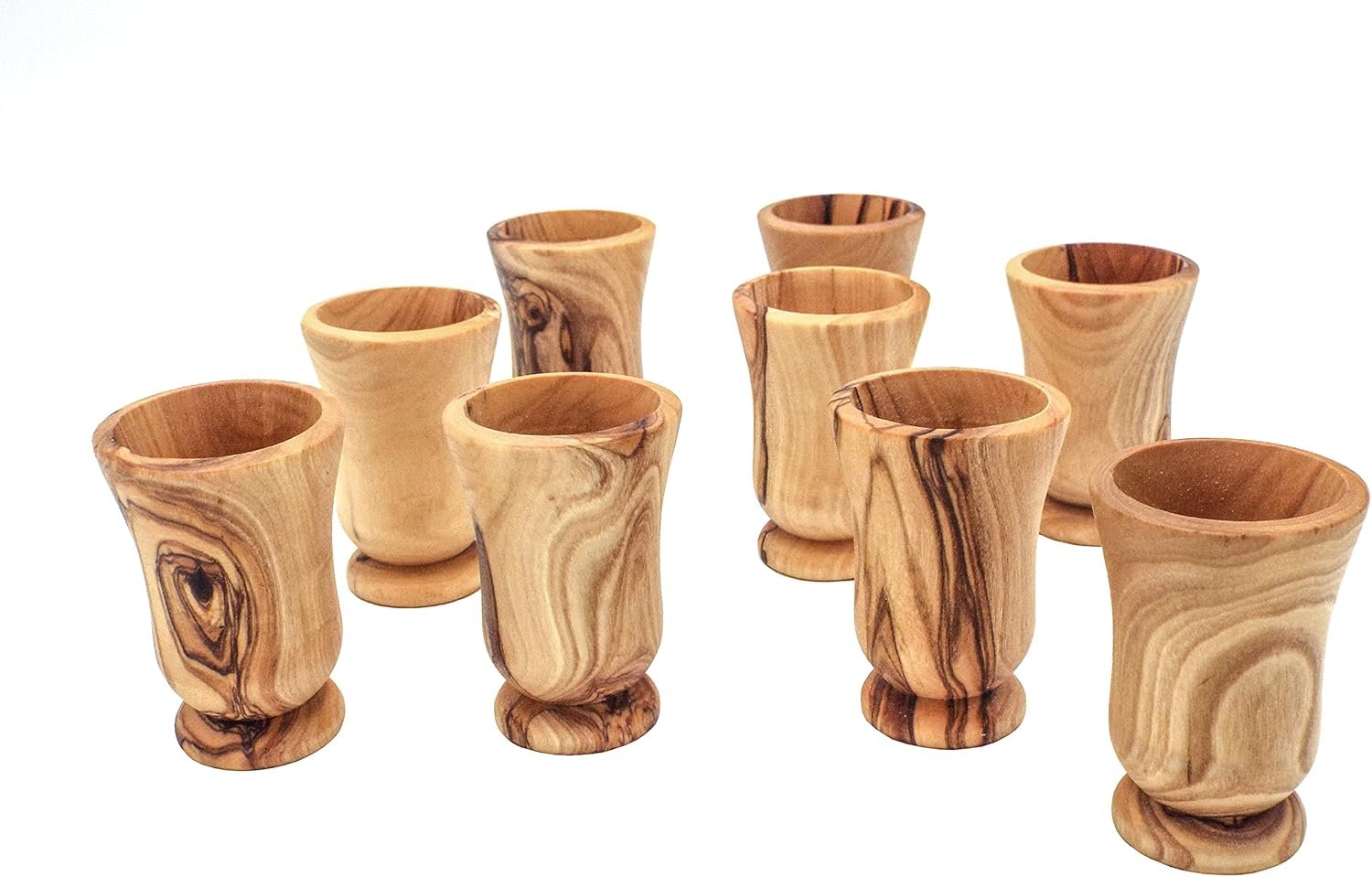 Olive Wood Communion Cups/Set (2.5’’), The Lord’s Supper Cups (2 Pcs) – Quality Communion Cups From The City of Truth, Jerusalem
