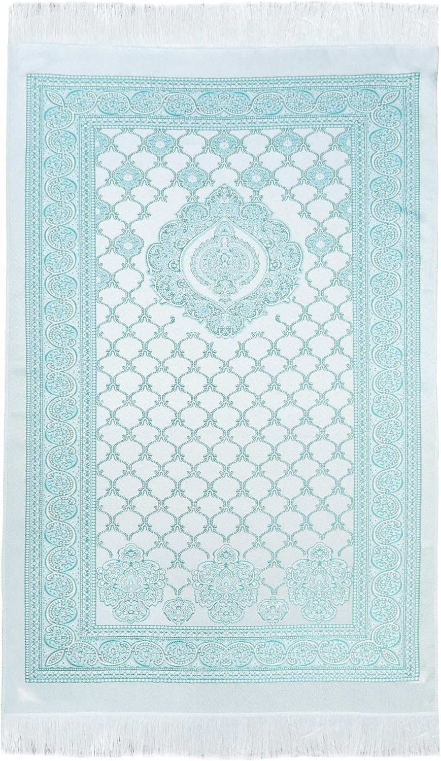 Prayer Rug Muslim Prayer Mat – Soft Thin Prayer Carpet Mats Islam for Kids Men Women, Islamic Eid Ramadan Gifts (Green)