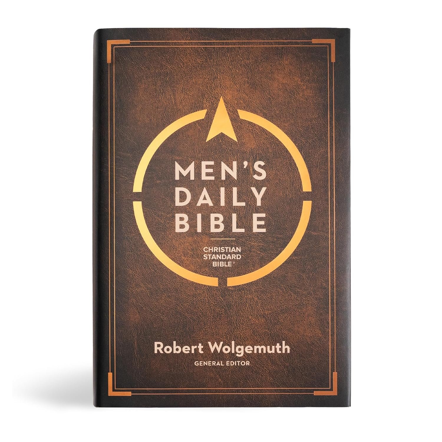CSB Men’s Daily Bible, Hardcover, Black Letter, Reading Plan, Articles, Callouts, Study Tools, Easy-to-Read Bible Serif Type