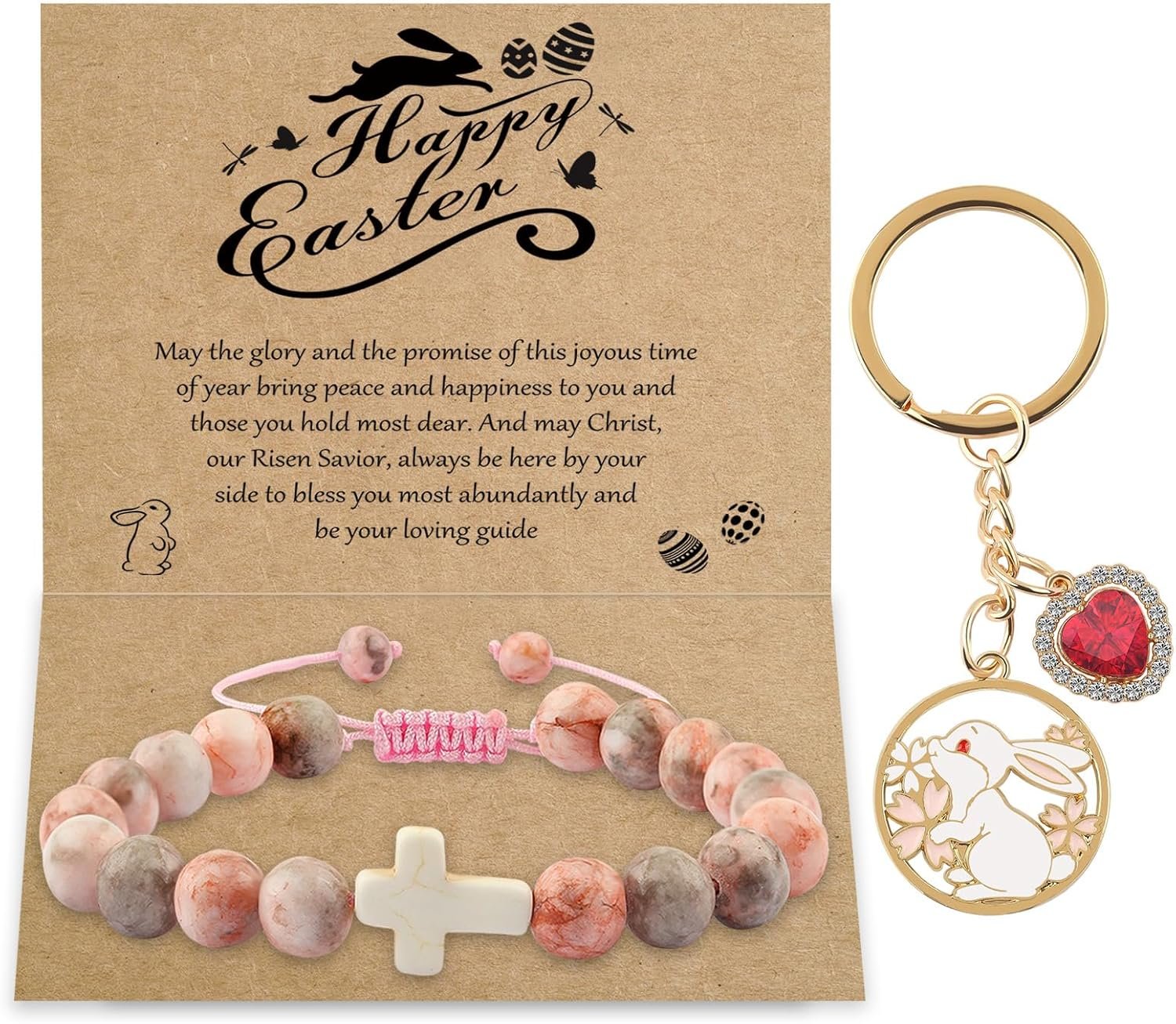 Cross Easter Braclets Basket Gifts, Easter Bracelet Gifts, It’s the Most Surprising Easter Gift for Gir