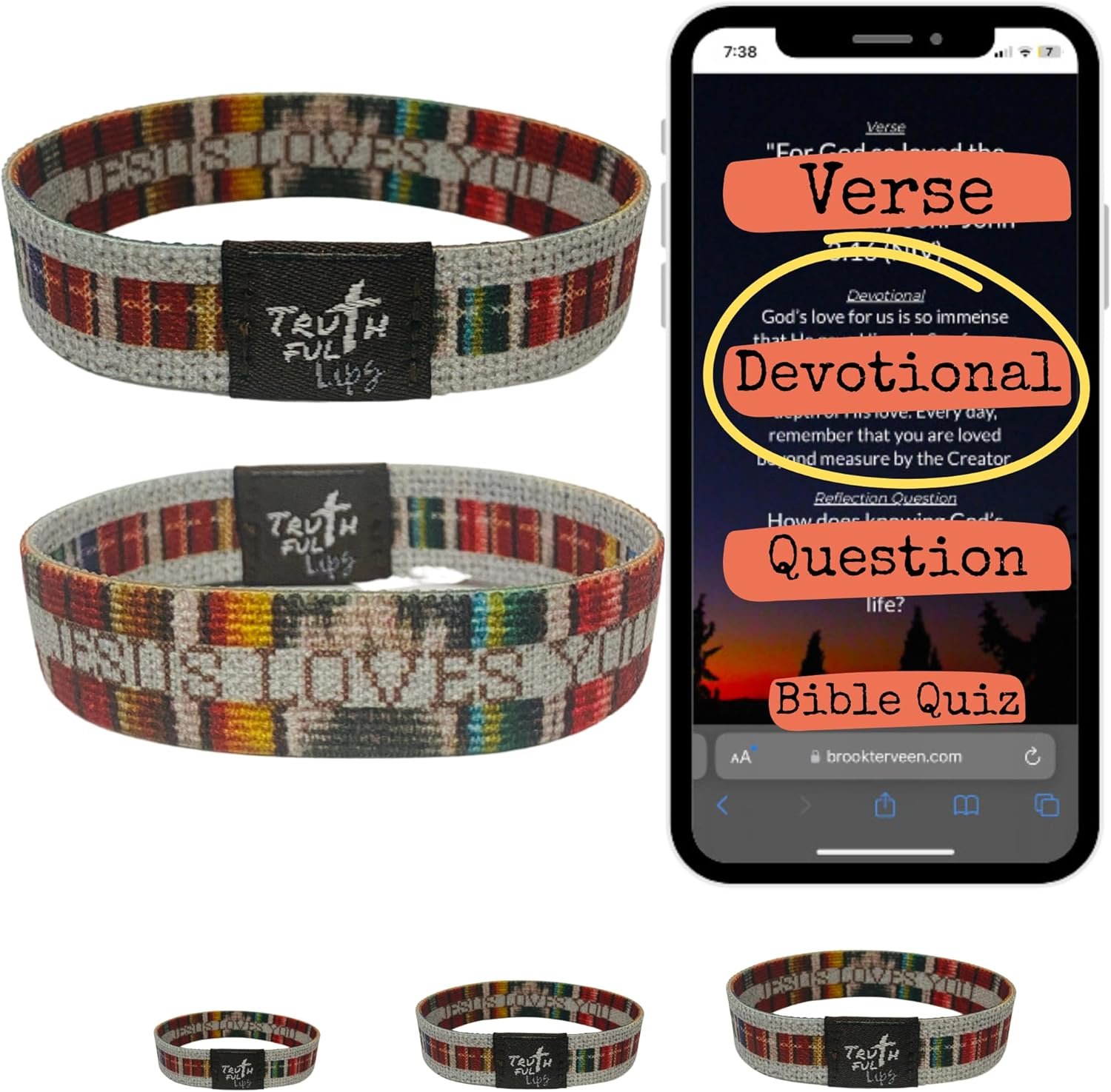 Daily Devotional Bracelets – Bible Verse Bracelets – Scripture Bracelets – NFC Tap Bible Bracelets