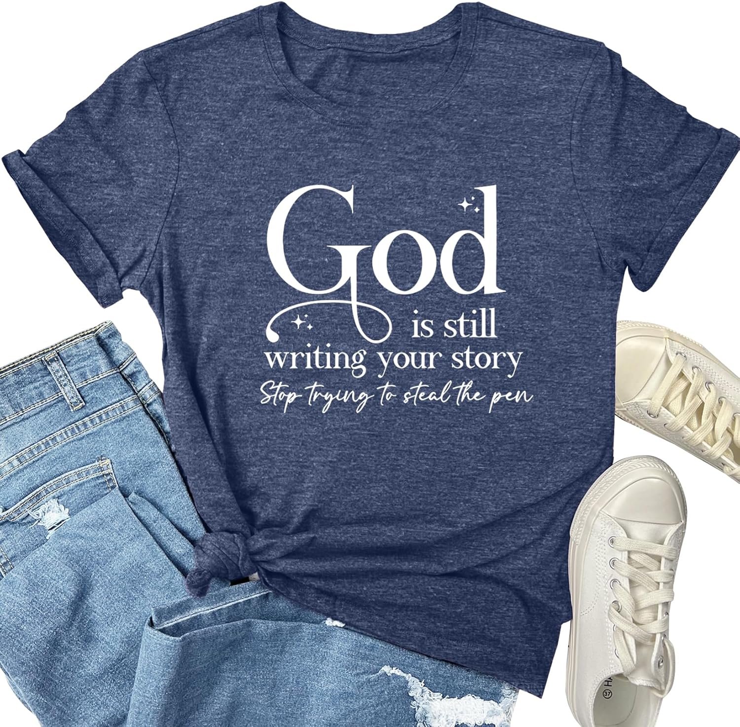 Women God is Still Tee Cute Graphic T Shirts