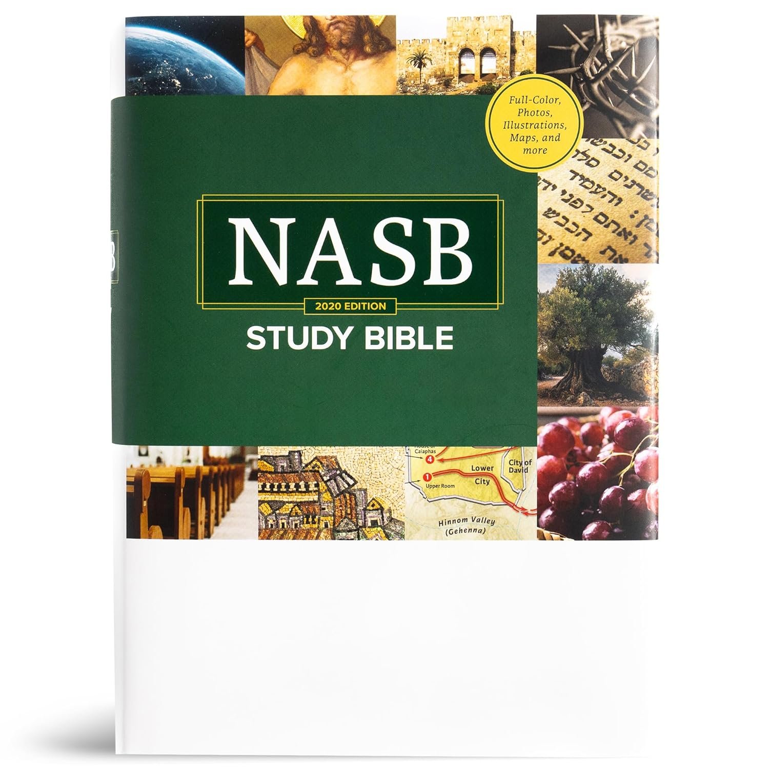 NASB Study Bible, Hardcover, Full-Color, Red Letter, Study Notes and Commentary, Illustrations, Book Introductions, Articles, Word Studies, Outlines, Timelines, Maps