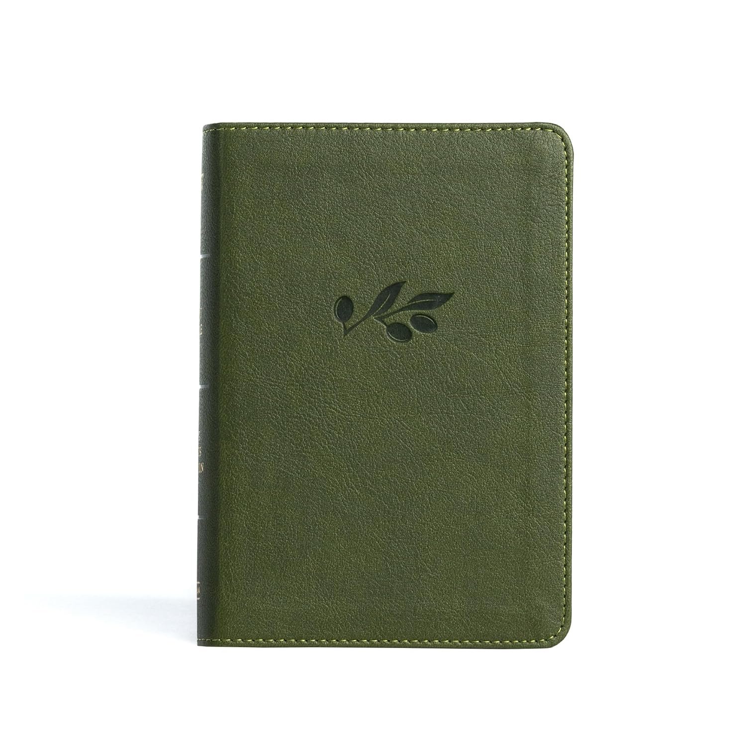 KJV Large Print Compact Reference Bible, Olive LeatherTouch, Red Letter, Pure Cambridge Text, Presentation Page, Cross-References, Full-Color Maps, Easy-to-Read Bible MCM Type