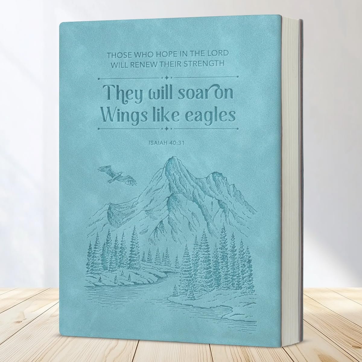 Christian Notebook Gifts Religious They Will Soar on Wings Like Eagles Isaiah 40:31 Bible Verse Writing Notebook Journal