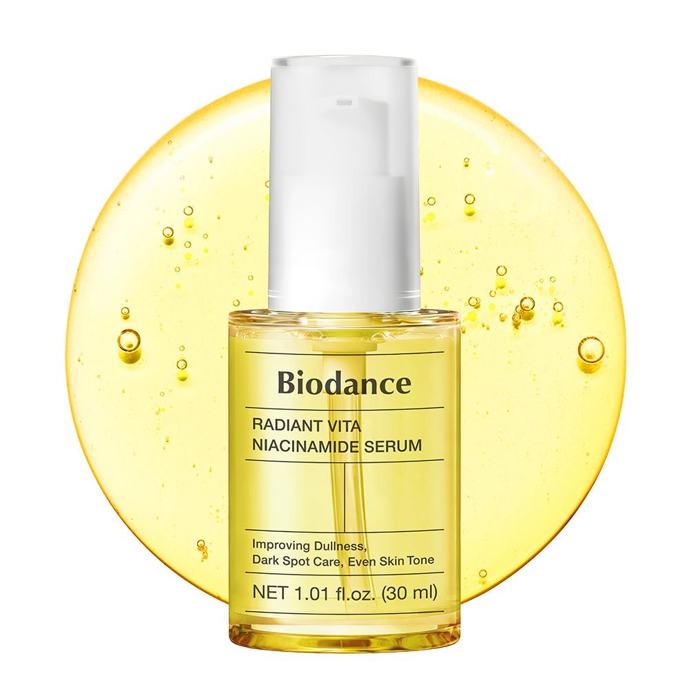 BIODANCE Radiant Vita Niacinamide Serum, for Even Tone Dark Spot Care with Vitamin C, Hydrating for Sensitive Skin, Filter Glow Serum, Korean Skin Care, Self Care Gifts for Women | 1.01 floz