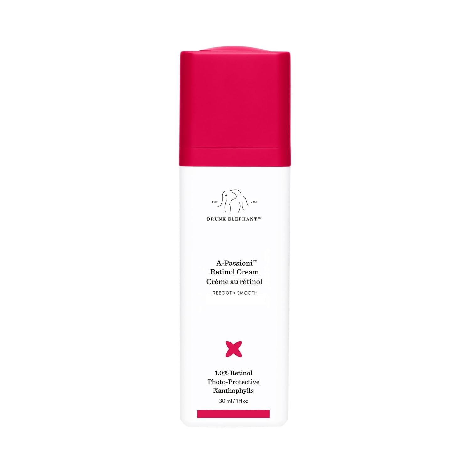 Drunk Elephant A-Passioni Retinol Cream – 30 ml/1 fl oz – 1% Retinol Serum – Clean Clinical Skincare – Cruelty-Free – Dermatologist-Tested – Free of Essential Oils, Silicones, and Fragrance