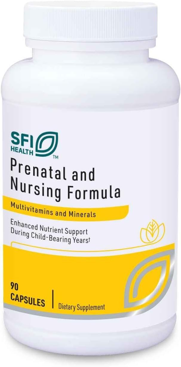 SFI Health Klaire Labs Prenatal & Nursing Formula, 90 Capsules