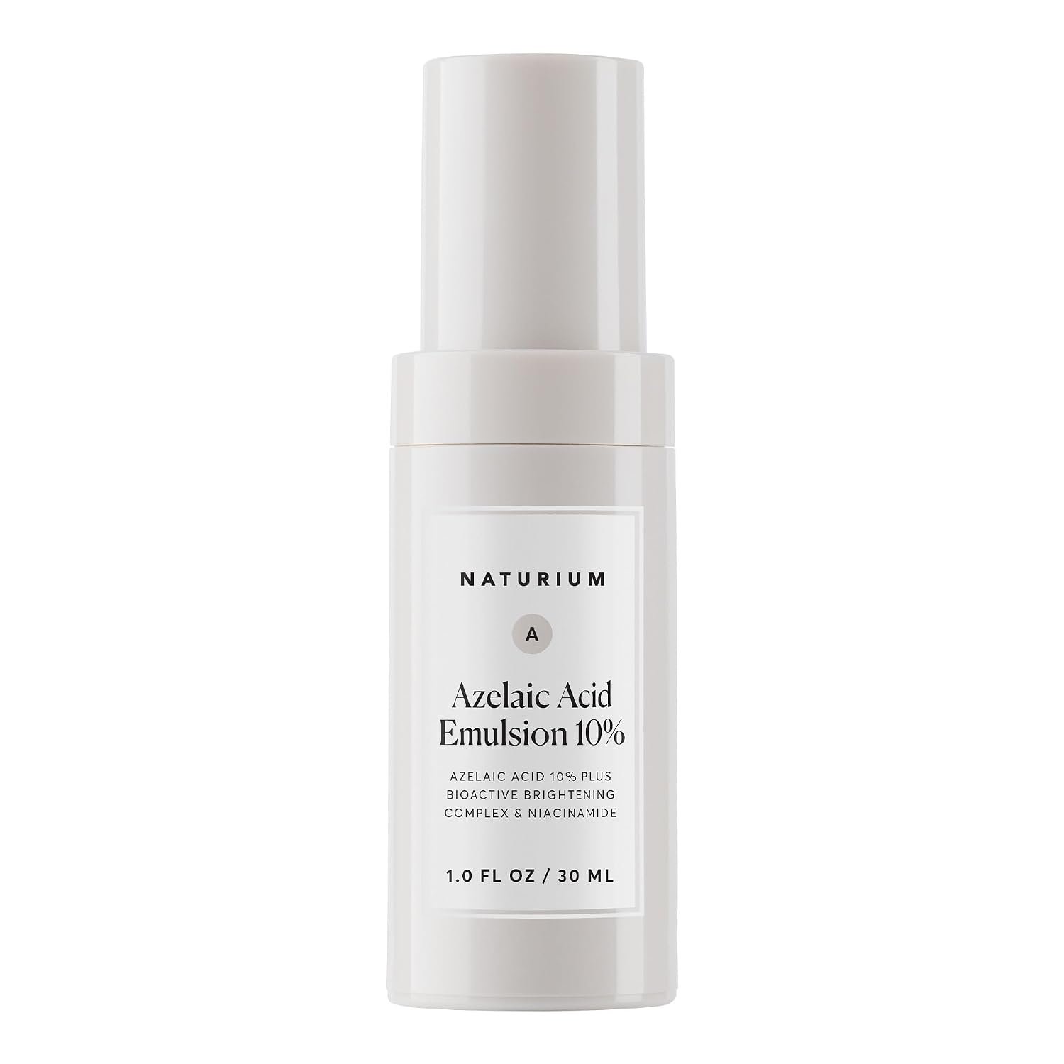 Naturium Azelaic Acid Emulsion 10% Plus Bioactive Complex & Niacinamide, Anti-Aging Skin Care, 1 oz