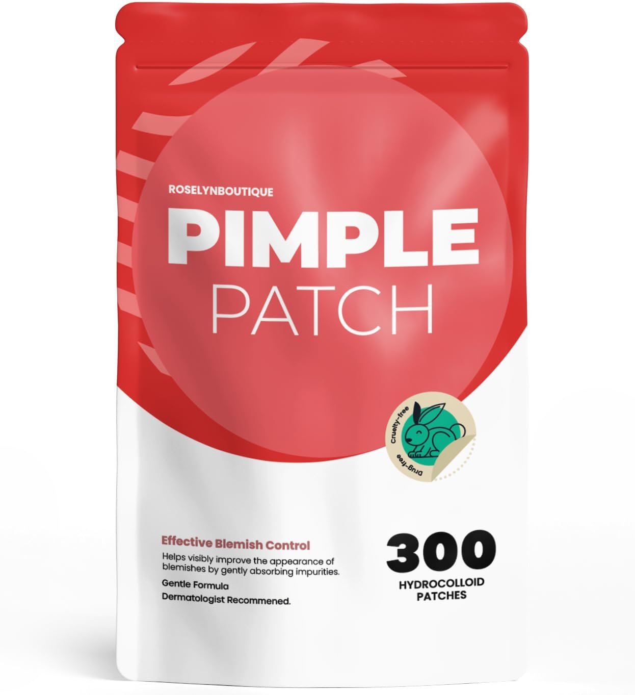 ROSELYNBOUTIQUE Pimple Patches for Face – Hydrocolloid Spot Patches (300 Ct)