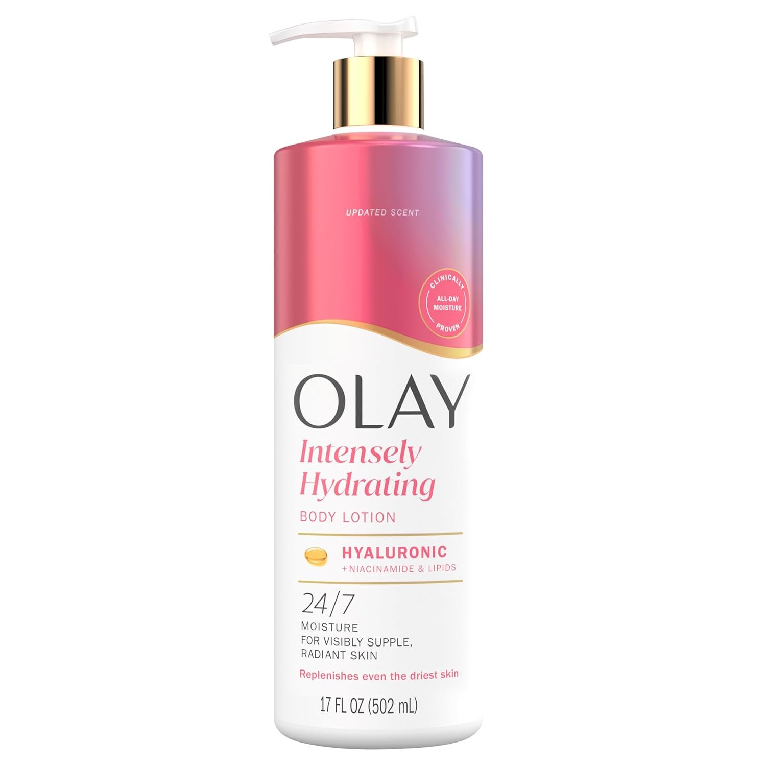Olay Hand & Body Lotion for Women, Intensely Hydrating, 17 fl oz