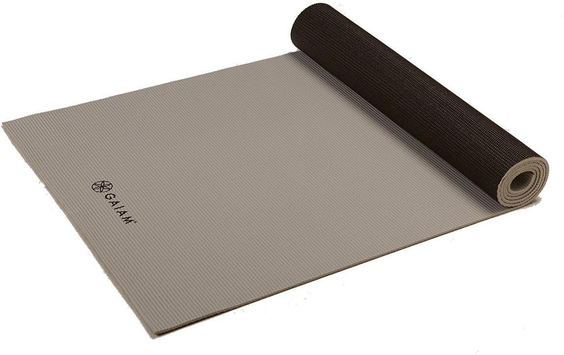 Gaiam Yoga Mat, Solid Color Non-Slip, 6mm