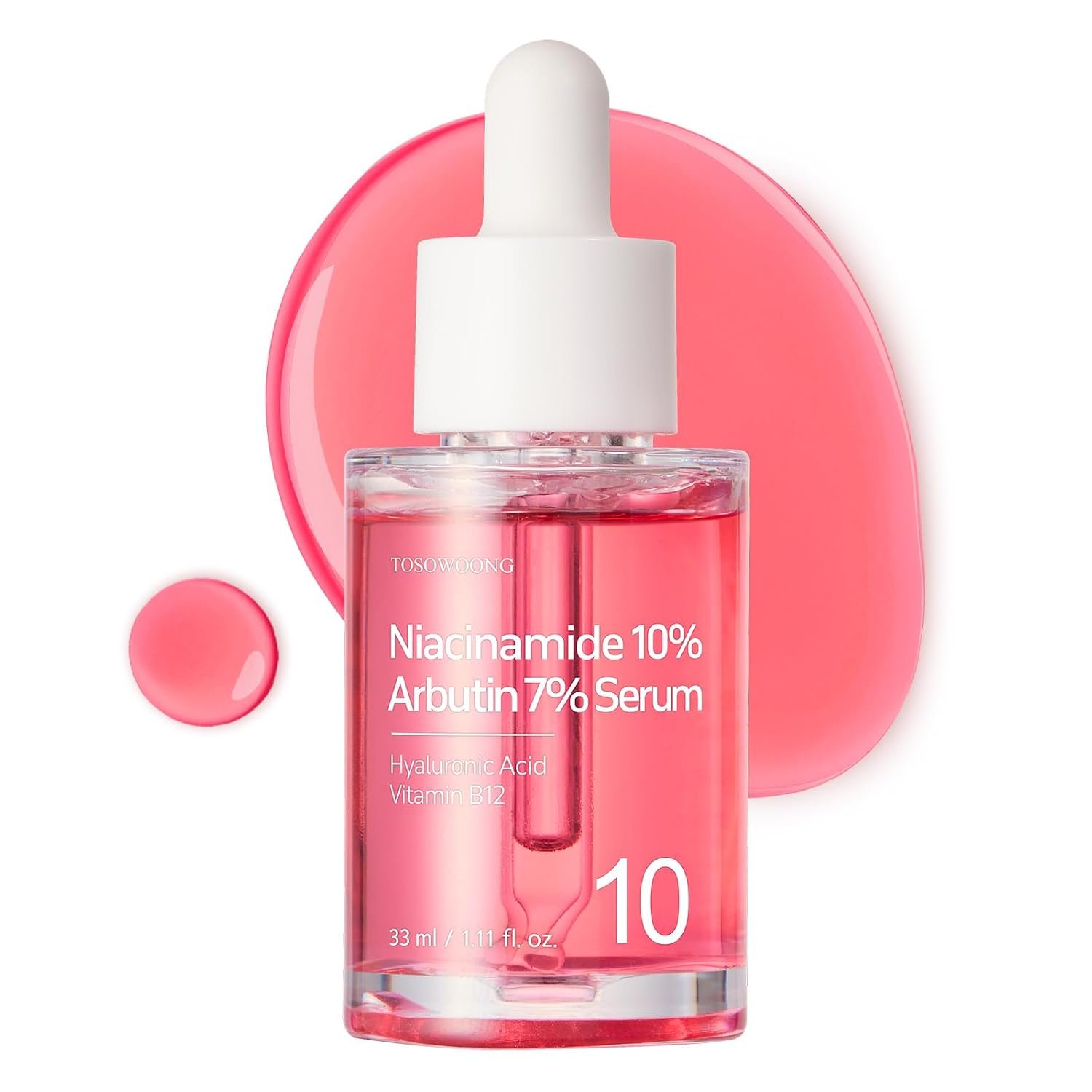 TOSOWOONG Niacinamide 10% + Arbutin 7% Serum for Dark Spots & Uneven Tone