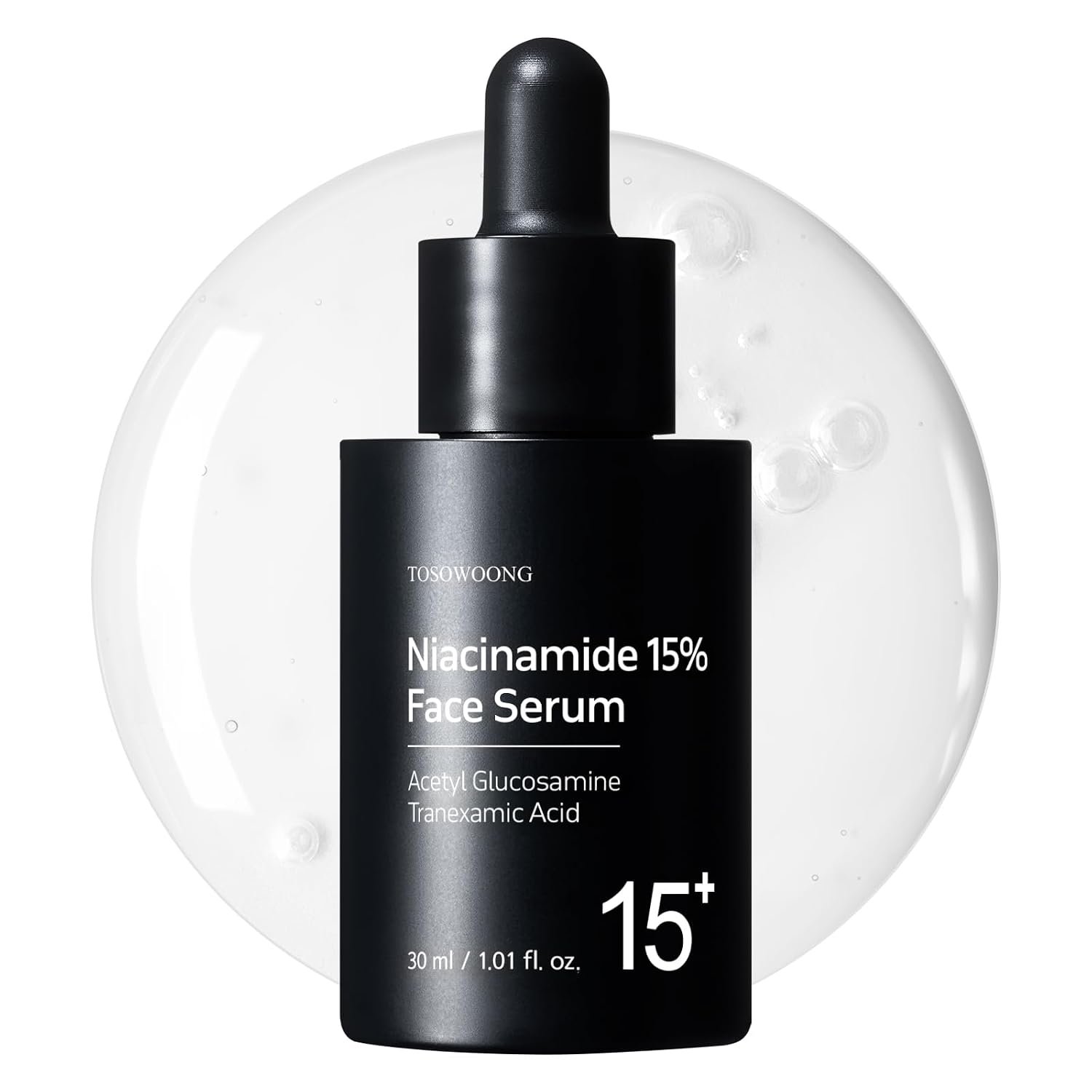 TOSOWOONG Niacinamide 15% Face Serum for Dark Spots & Even Tone, Glass Skin