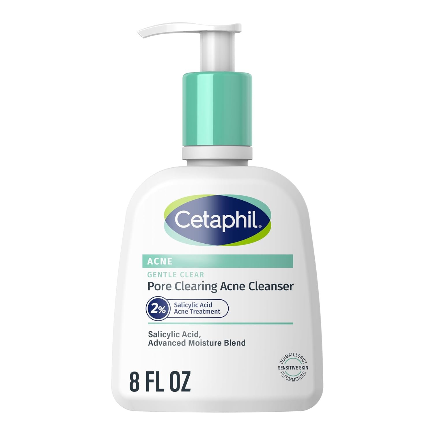 Cetaphil Gentle Clear Acne Foaming Face Wash, 2% Salicylic Acid, 8oz