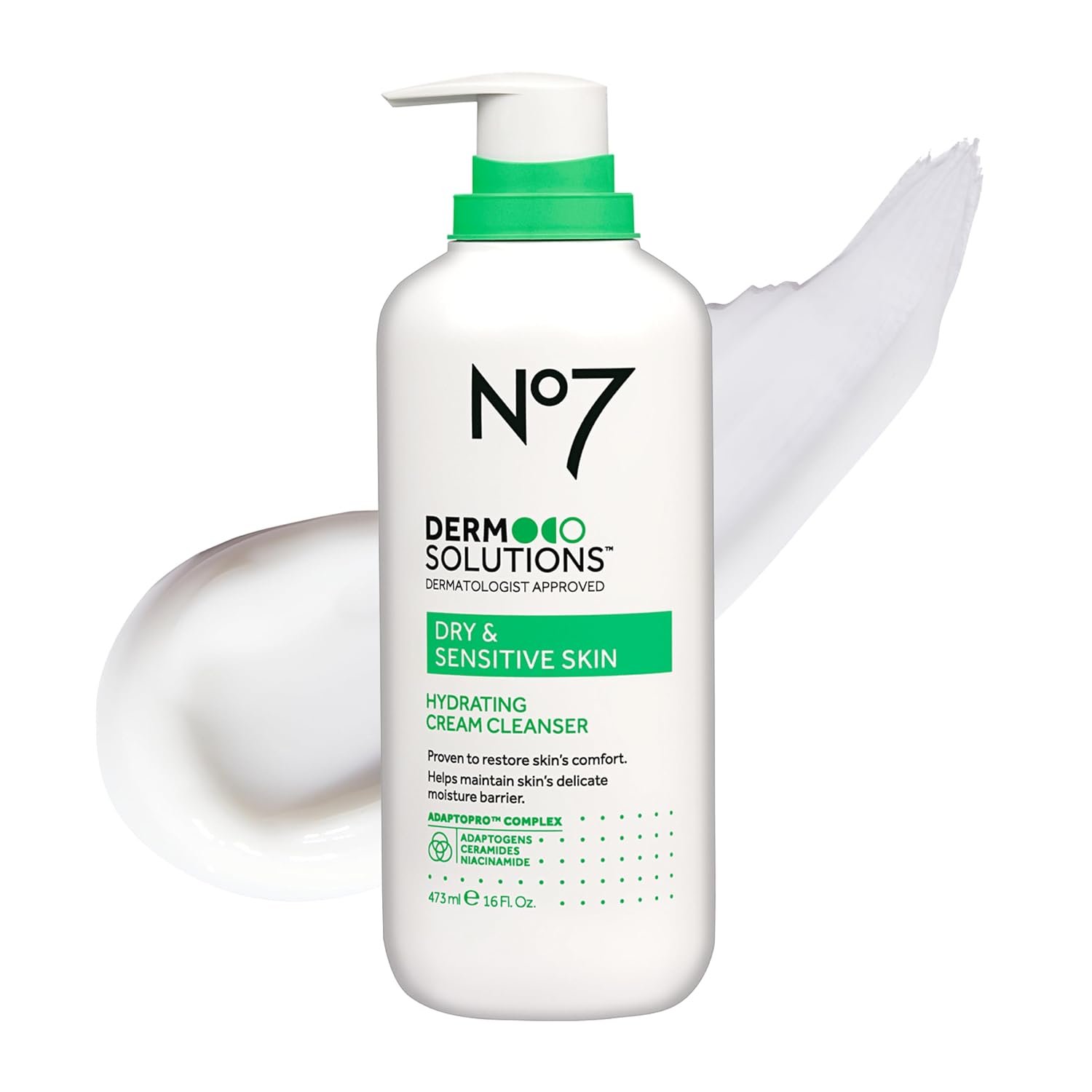 No7 Derm Solutions Hydrating Facial Cleanser, 16 Fl Oz